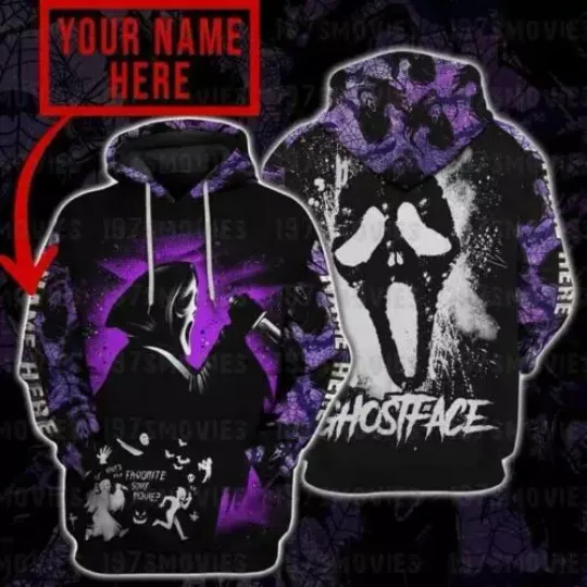 Discover Personalized The Ghostface Scream 3D Hoodie