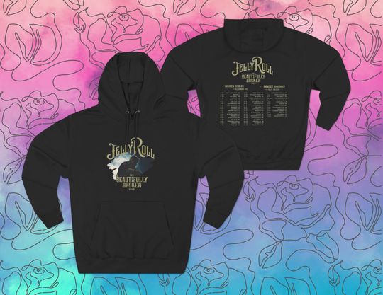 Discover Jelly Roll Hoodie The Beautifully Broken Tour 2024 - Fan Inspired Jelly Roll Tour Hoodie