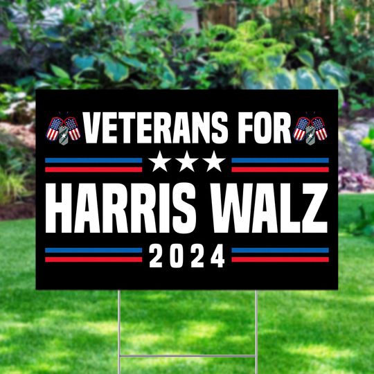 Discover Harris Walz 2024 Yard Sign