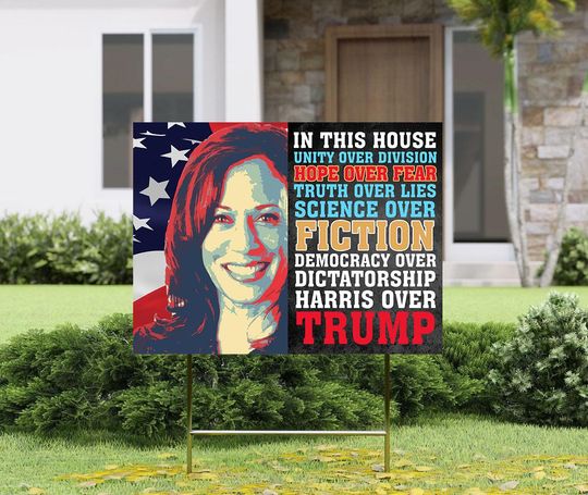Discover Vote for Harris Sign