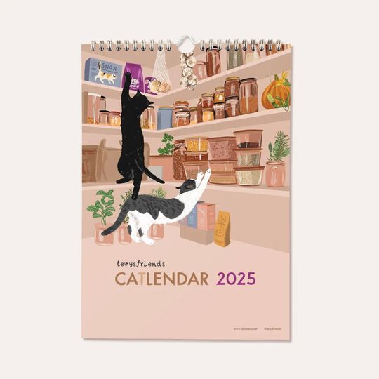 Discover Cat Vertical Wall Calendar 2025