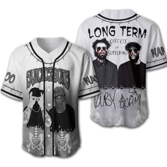 Discover Suicideboys Long Term Effects Of Suffering Personalized Baseball Jersey