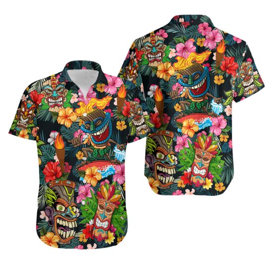 Discover Aloha Tiki Tiki Hawaiian Shirt