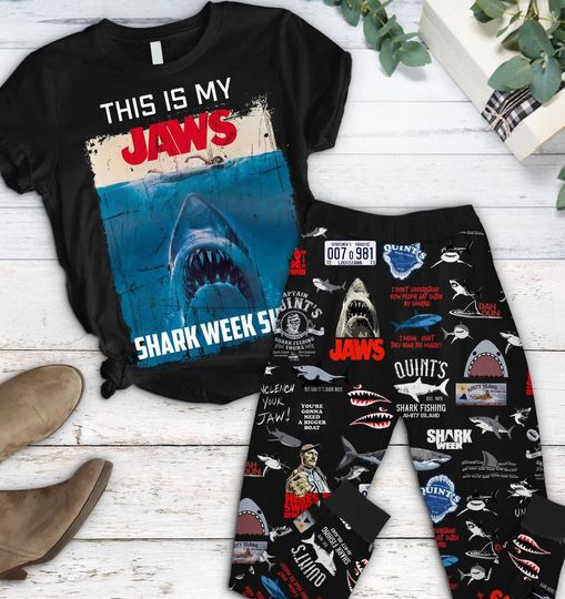 Discover Jaws Shark Week Pajama Set