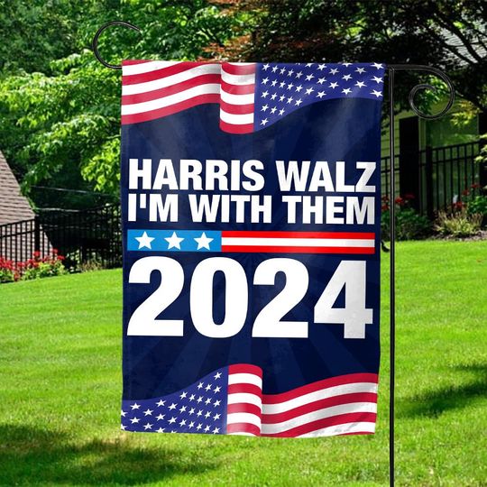 Discover Harris Walz Obviously 2024 Flag, Kamala Harris President Garden Flag