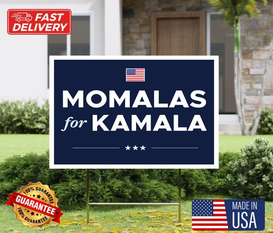 Discover Harris Walz 2024 Yard Sign, Momalas For Kamala Yard Sign