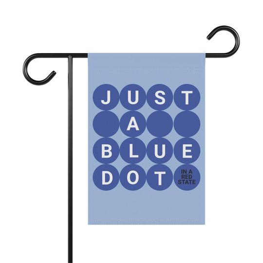Discover Blue Dot Red State Yard Sign, HOA OK Subtle Kamala Harris