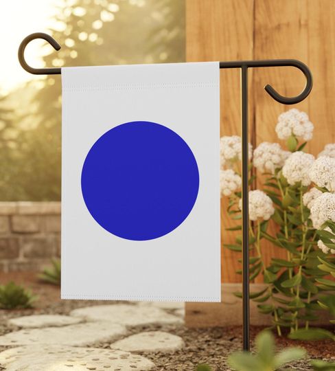 Discover Blue Dot Flag. Garden & House Flag. Vote Blue. Omaha Nebraska
