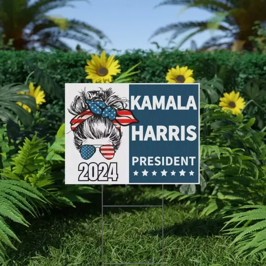Discover Kamala Harris 2024 Yard Sign, Kamala Harris President For The People Yard Sign