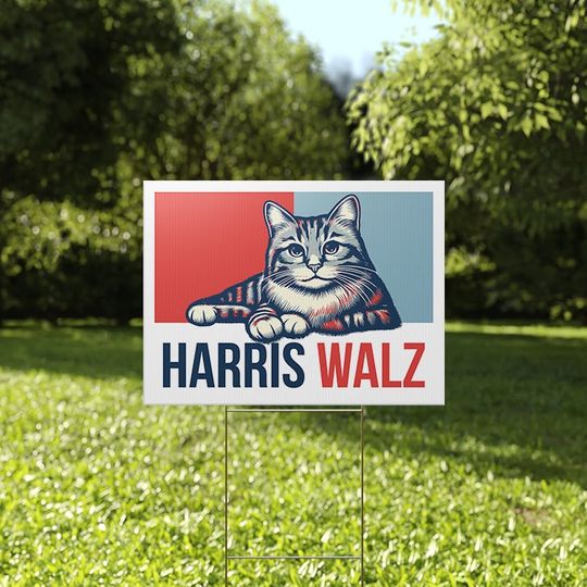 Discover Cat Harris Walz Yard Sign