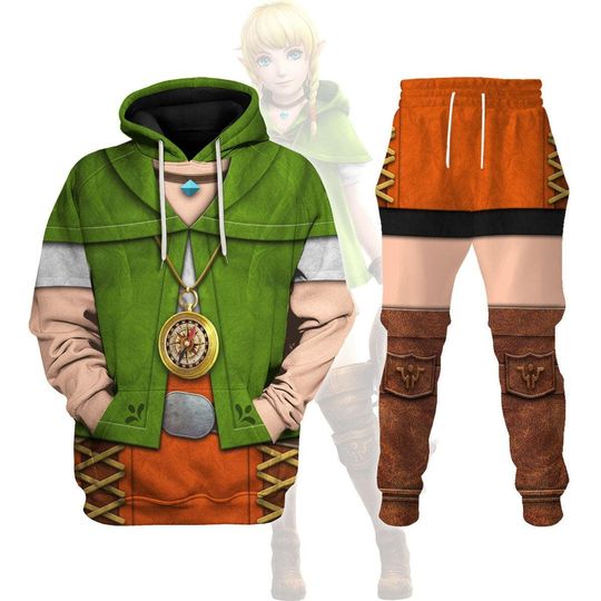 Discover Halloween Linkle Costume Hoodie, Legend Of Zelda Costume Cosplay Shirt