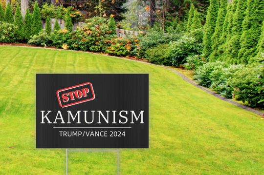 Discover Stop Kamunism Yard Sign, Stop Kamunism 2024, Anti-Kamala Yard Sign