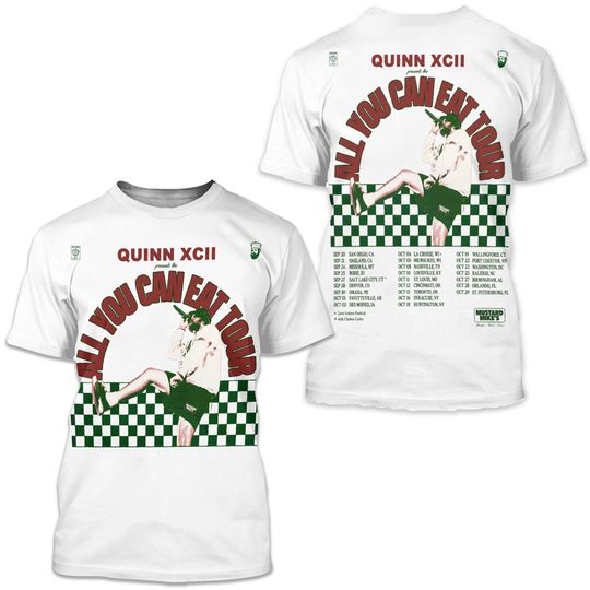 Discover Quinn XCII - The All You Can Eat Tour 2024 Shirt, Quinn XCII Fan T-shirt