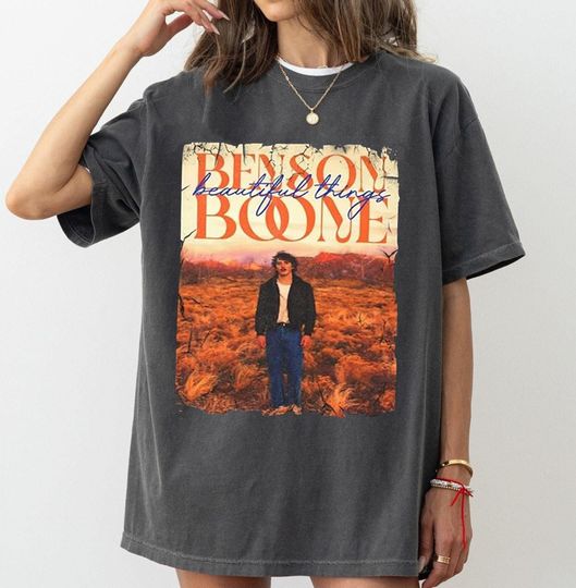 Discover Benson Boone Tour T-Shirt - Beautiful Things Merchandise