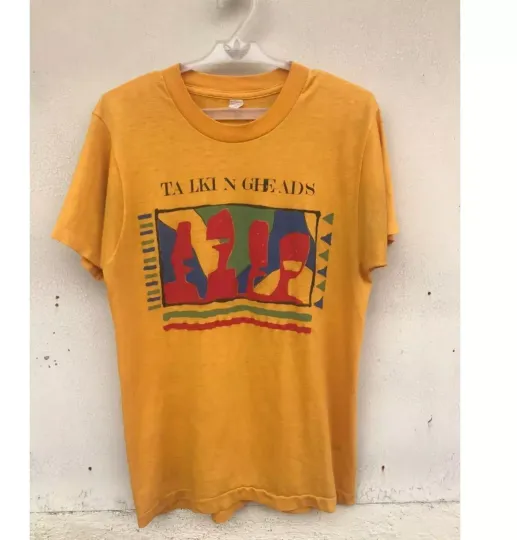 Discover Vintage Talking Heads Band Gold Shirt Unisex Cotton