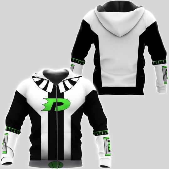Discover Danny Phantom Hoodie, Cosplay 3D Zip Hoodie