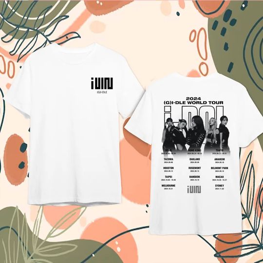 Discover 2 Sides G-Idle i-DOL World Tour 2024 Shirt, G)I-dle Members Shirt, (G)I-DLE Kpop Shirt