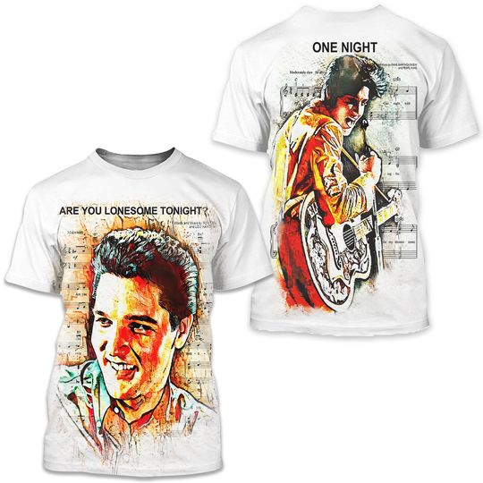 Discover Elvis Presley Tour 3D T-Shirt - Elvis Presley 3D T-Shirt