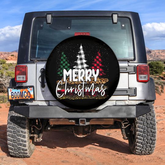 Discover Merry Christmas Tree Spare Tire Cover