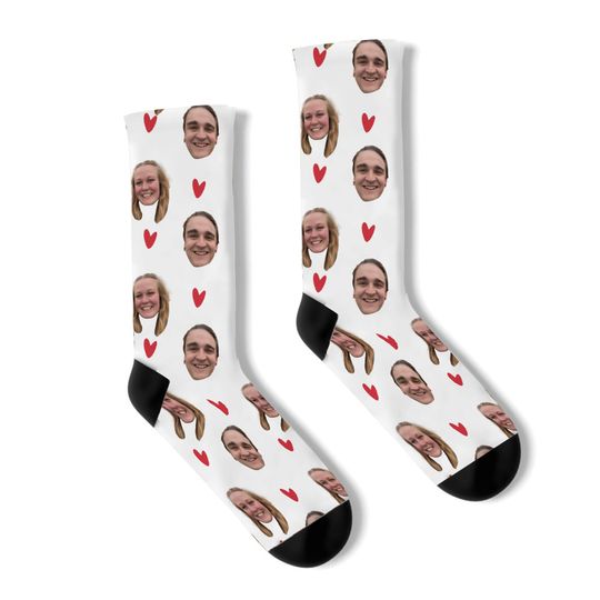 Discover Custom Magnetic Holding Hands Socks, Personalized Valentines Day Gift, Cute Couples Socks