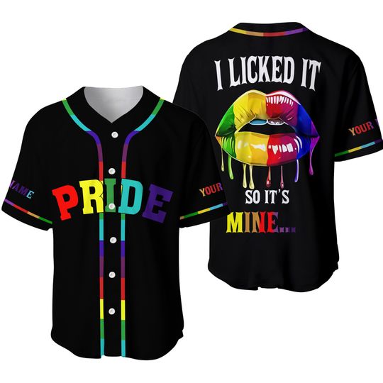 Discover Custom LGBT Pride Rainbow Baseball Jersey Shirt