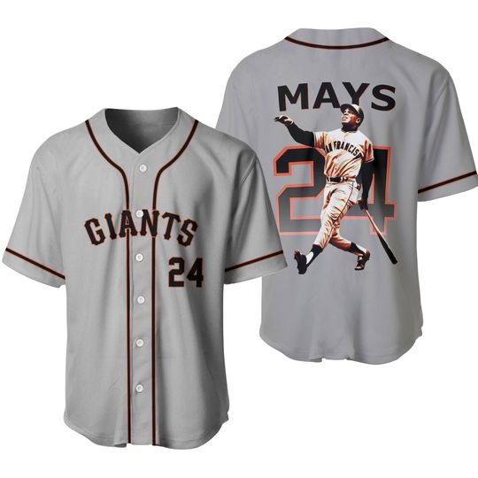 Discover Willie Mays Baseball Jersey, Gifts for Fan