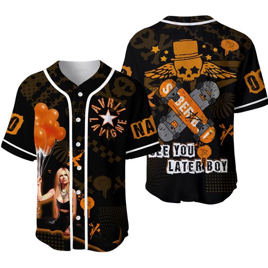 Discover Personalized Avril Lavigne Baseball Jersey, Greatest Hits Tour Baseball Jersey