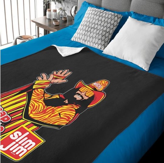 Discover Macho Man Snap in to a Slim Jim Baby Blankets