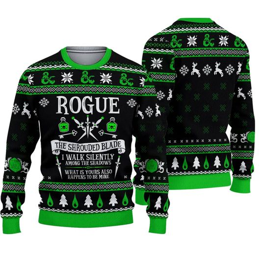 Discover Dnd Classes Rogue 2 Ugly 3D Sweater