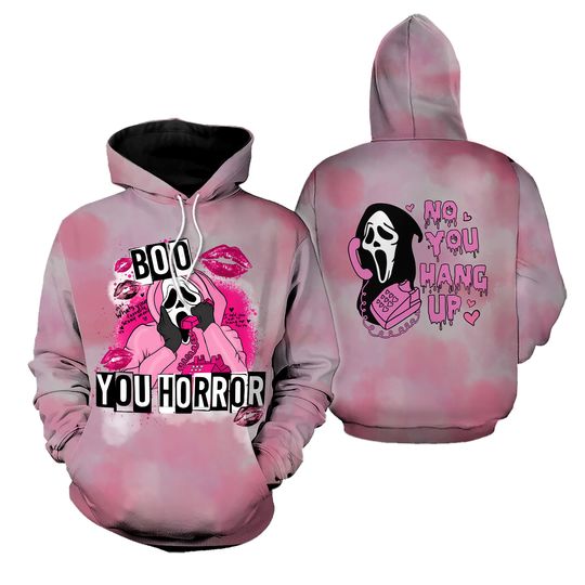 Discover Ghostface No You Hang Up 3D Hoodie