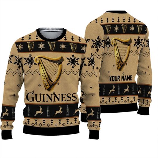 Discover Guinness Custom Ugly Knitted Christmas