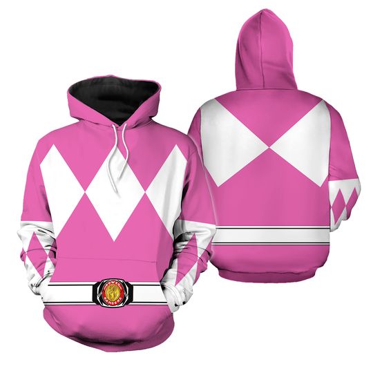 Discover Halloween Pink Ranger Mighty Morphin 3D Hoodie Jogger Sets