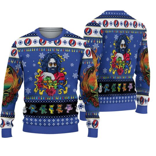 Discover Jerry Garcias Grateful Deads Ugly Christmas Sweater