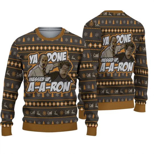 Discover Messed Up Aaron Ugly Christmas Sweater