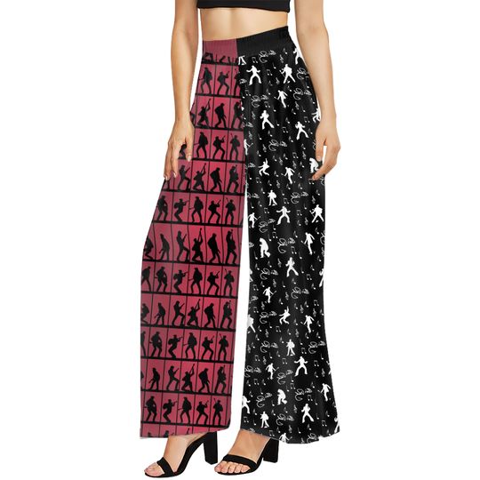 Discover King Of Rock n Roll Elvis Presley High Waisted Straight Leg Trousers