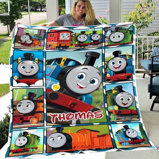 Discover Personalized Thomas The Train Quilt Blanket, Thomas And Friends Fleece Blanket