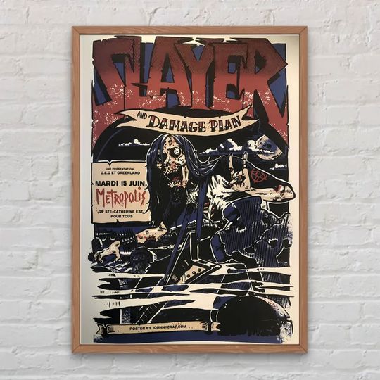 Discover slayer poster - montreal, canada, 2004