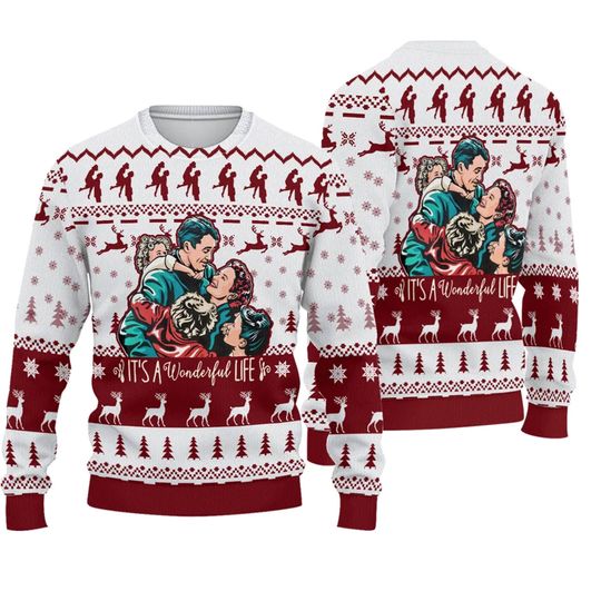 Discover Vintage It's A Wonderful Life Family Ugly Christmas Sweater