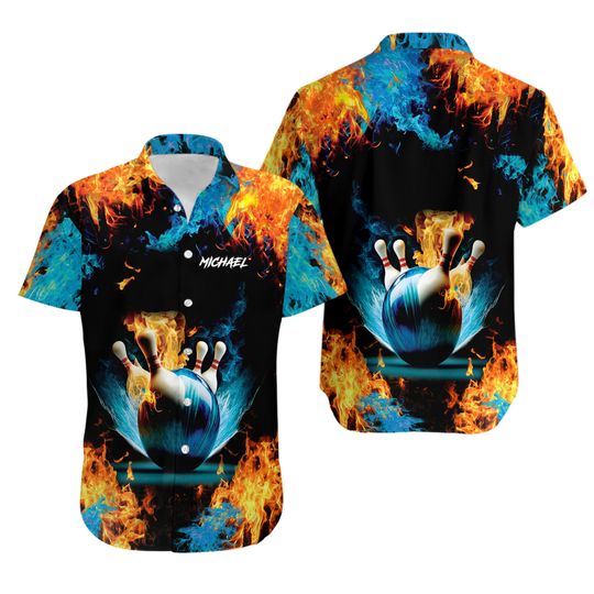Discover Bowling Themed Hawaiian Shirt - Bowling Player Design