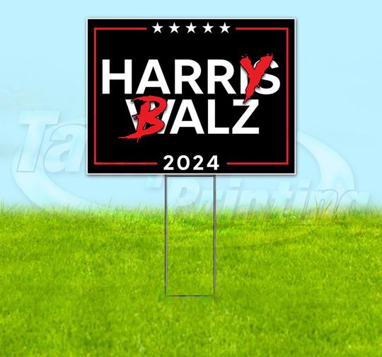 Discover Harry Balz Trump Vance 2024 Harris Election President Yard Sign