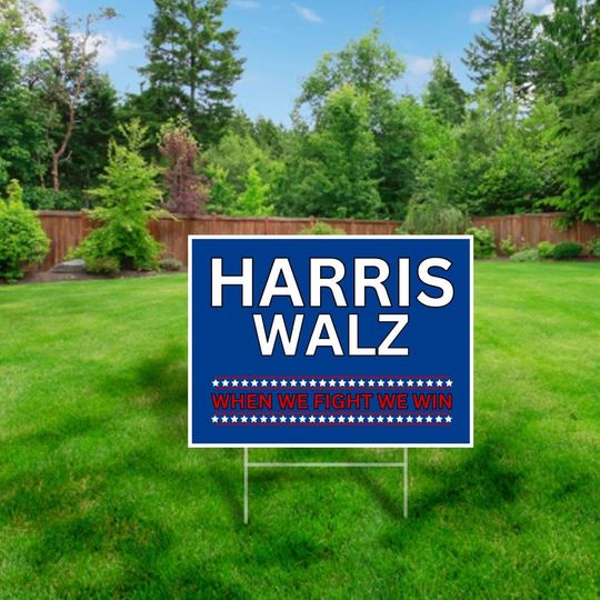 Discover Harris Walz Yard Sign, Harris Yard Sign