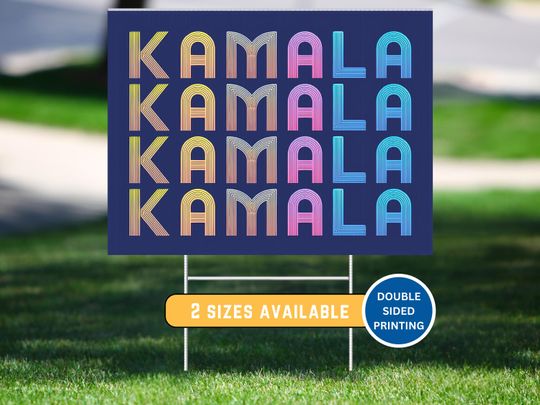 Discover Kamala Harris Yard Sign, Political Lawn Sign, Patriotic Sign