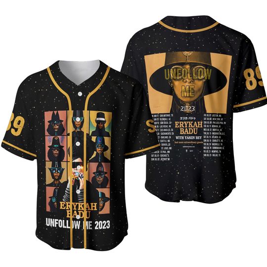 Discover Custom Erykah Badu Baseball Jersey