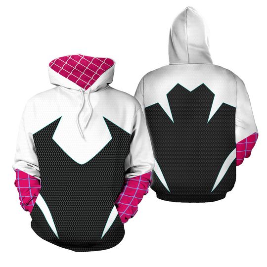Discover Spider Gwen Stacy 3D Hoodie, Halloween Costume 3D Hoodie