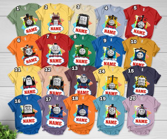 Discover Personalized Thomas And Friends Birthday Unisex T-Shirt