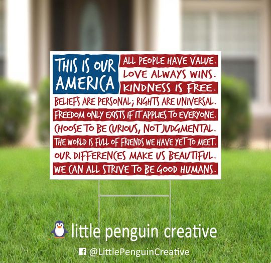 Discover This is Our America | 18x24" Double-Sided Human Rights Yard Sign