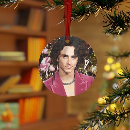 Discover Timothée Chalamet Holiday Ornament | Ideal Gift for Daughters | Christmas Decor