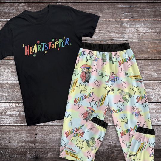 Discover Heartstopper Pajamas Set, Personalized Family Pajamas, Family Christmas Pajamas Set.