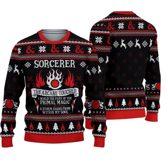 Discover Dnd Classes Sorcerer Ugly 3D Sweater