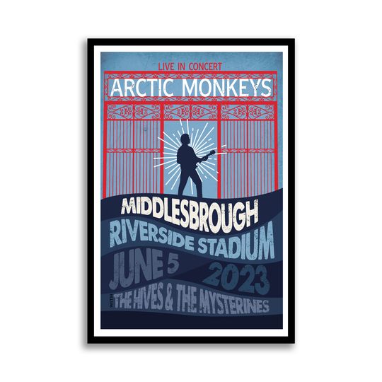 Discover Arctic Monkeys Live Tour 2023 MIDDLESBROUGH Poster